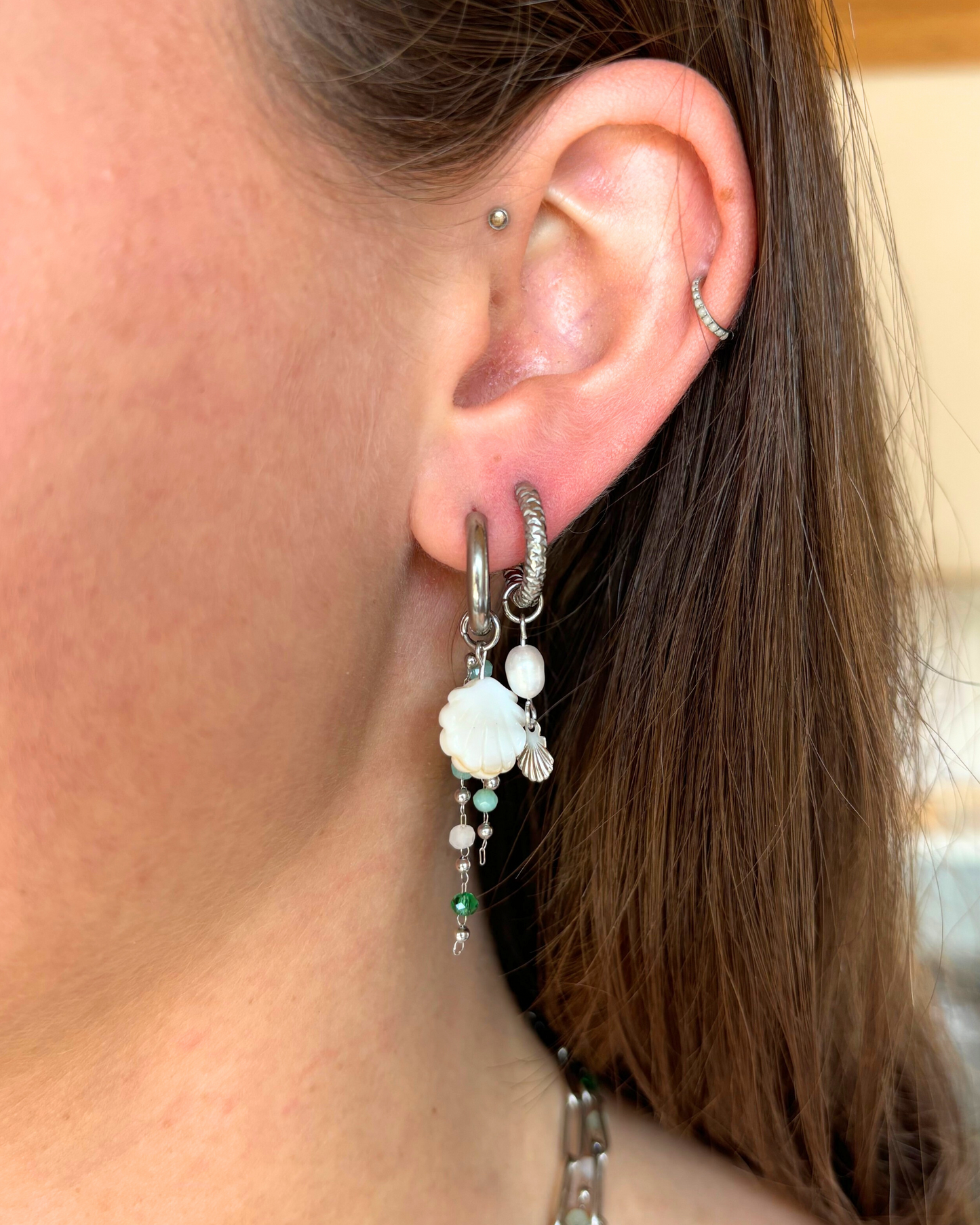 Bedel - witte platte schelp