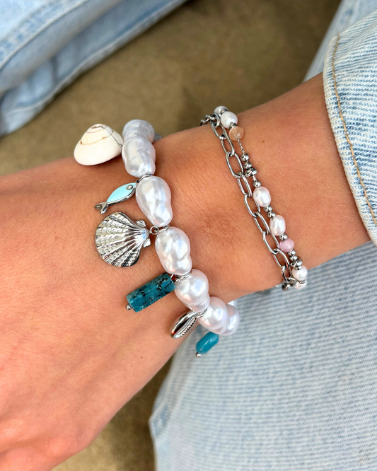 Statement armband met zeedieren