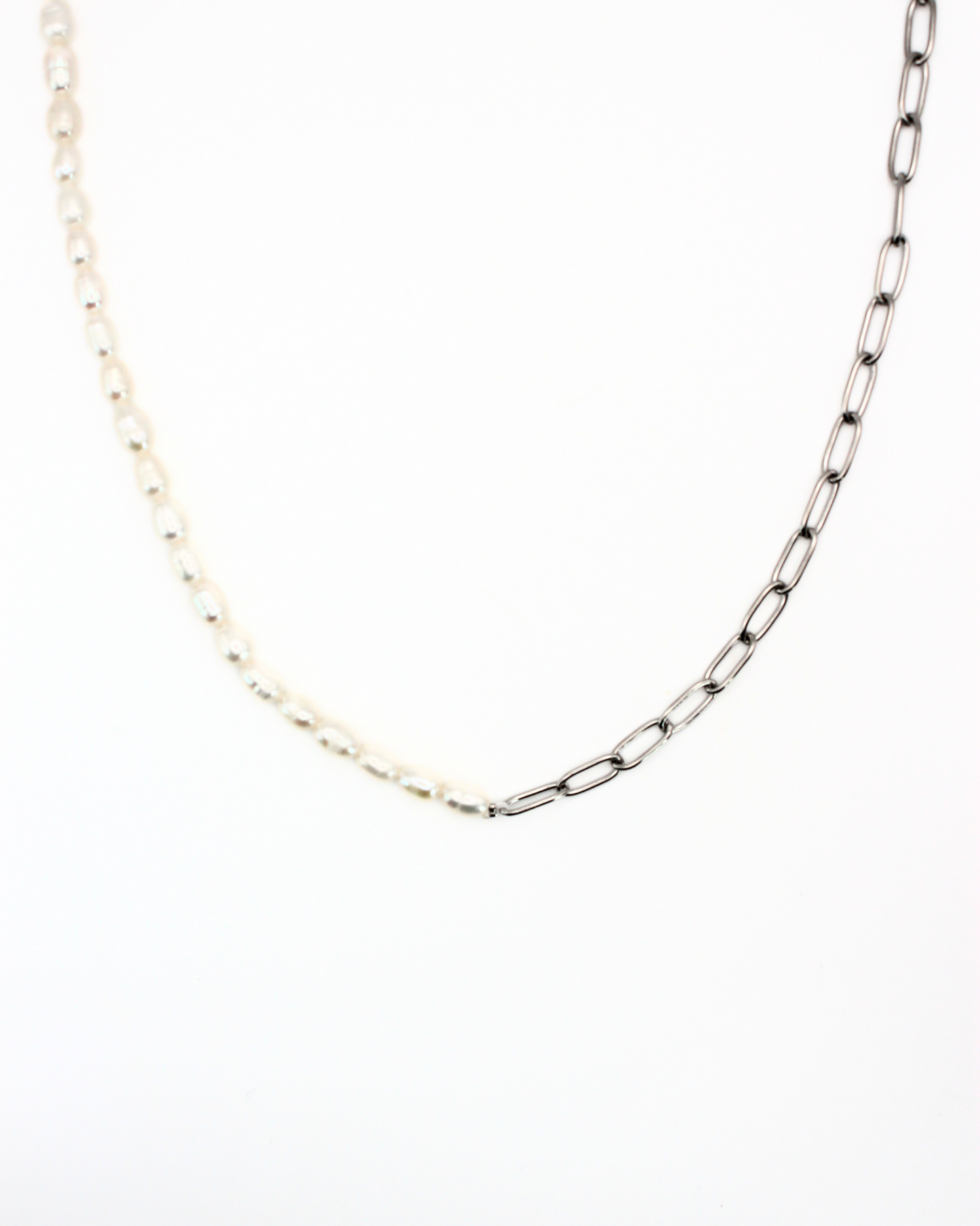 Parel schakel ketting