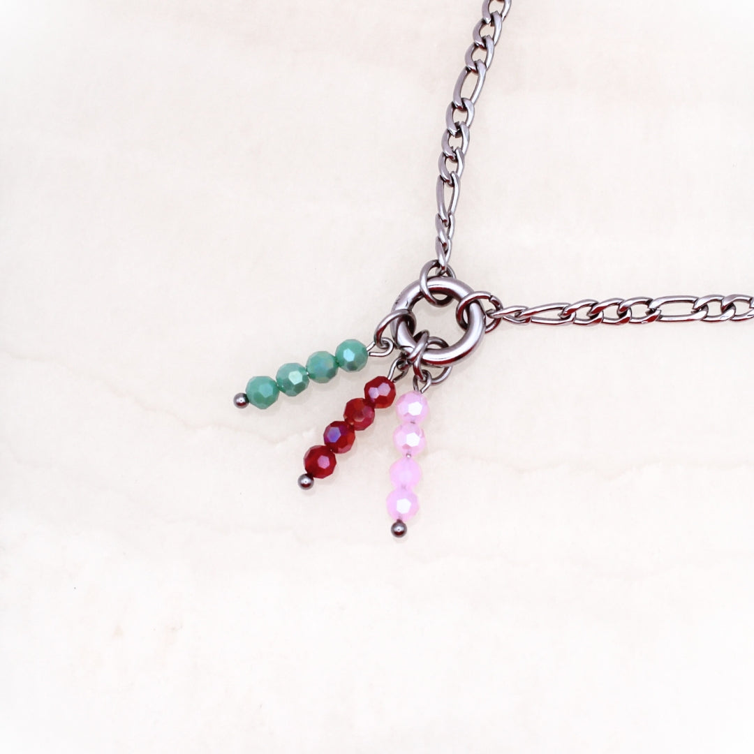 Bedel ketting - 4 kralen