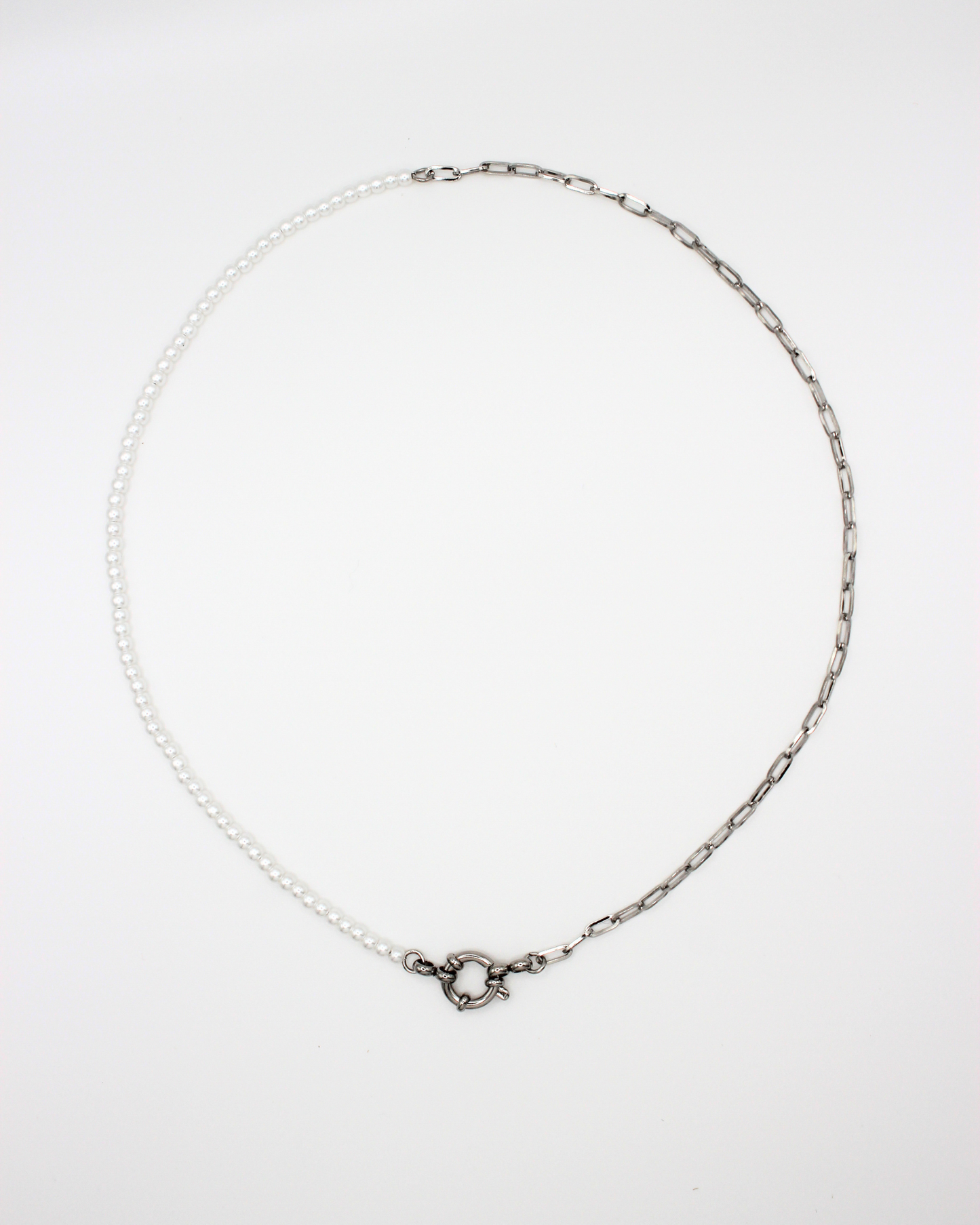Halve parel ketting