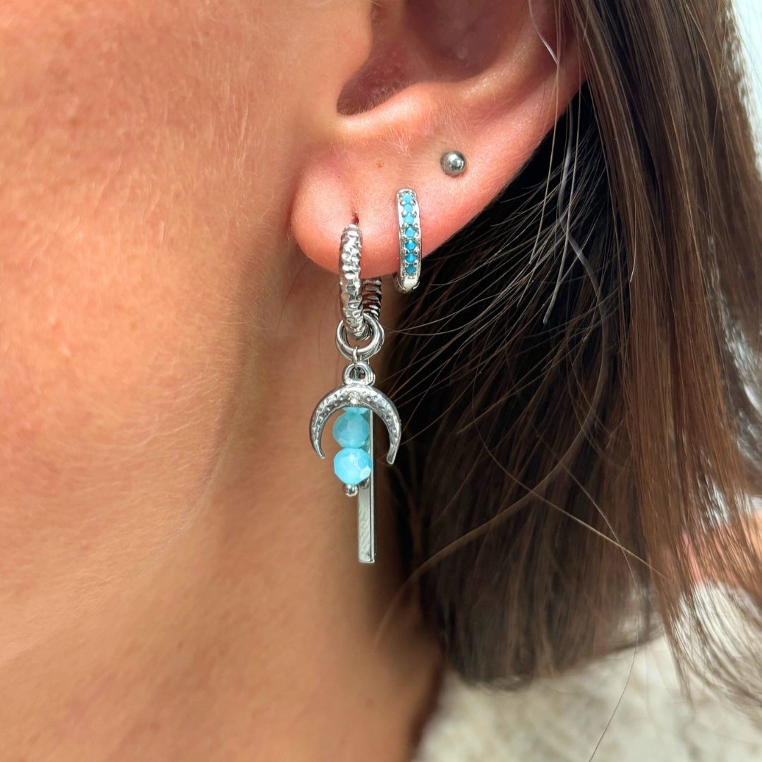 Bedel - halve maan met diamantje