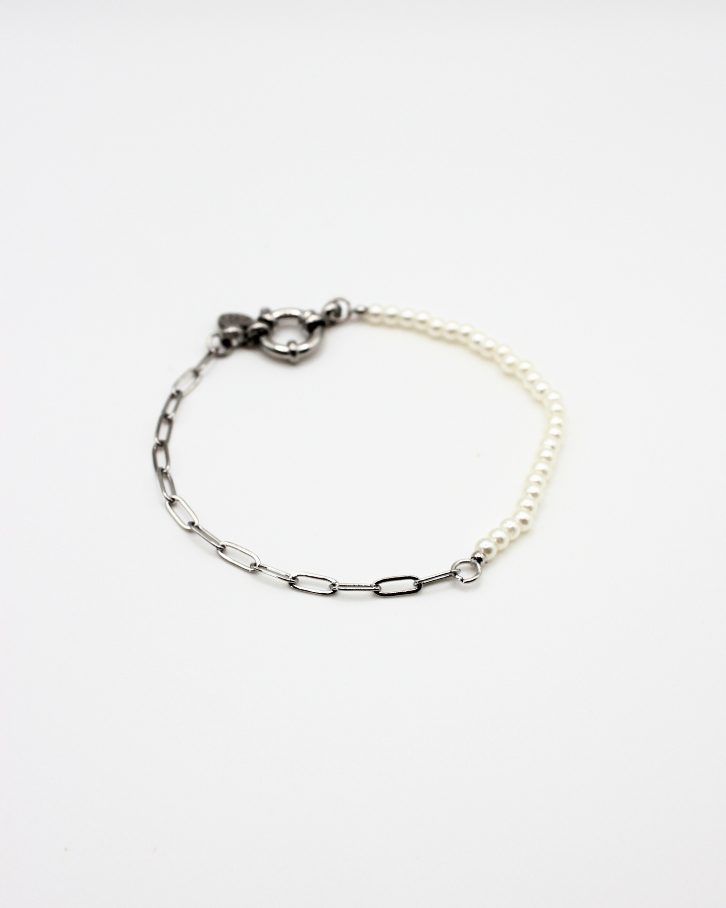 Halve parel armband