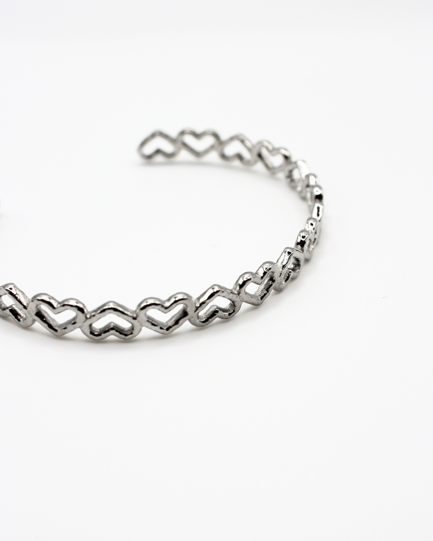 Hartjes rij bangle