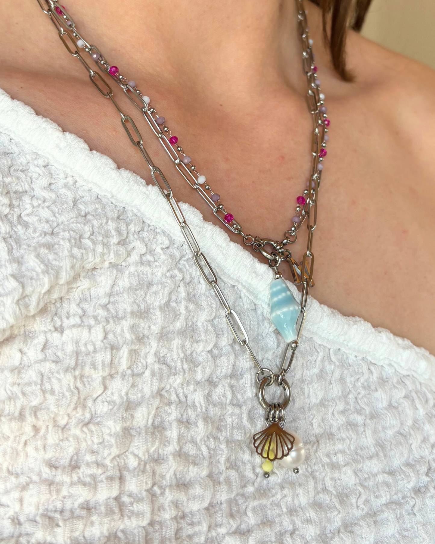 Bedel - blauwe schelp