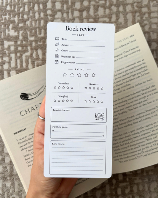 Boekenlegger - boek review - 10 stuks