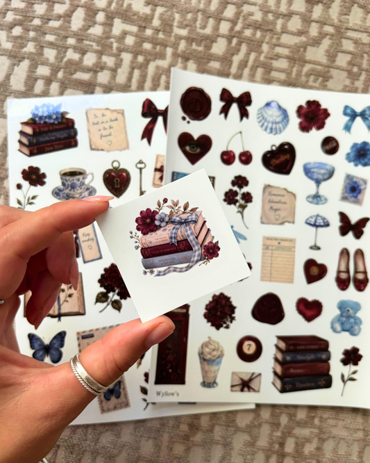 Sticker - cherry books