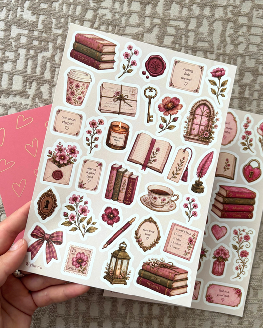 Stickervel - cosy pink