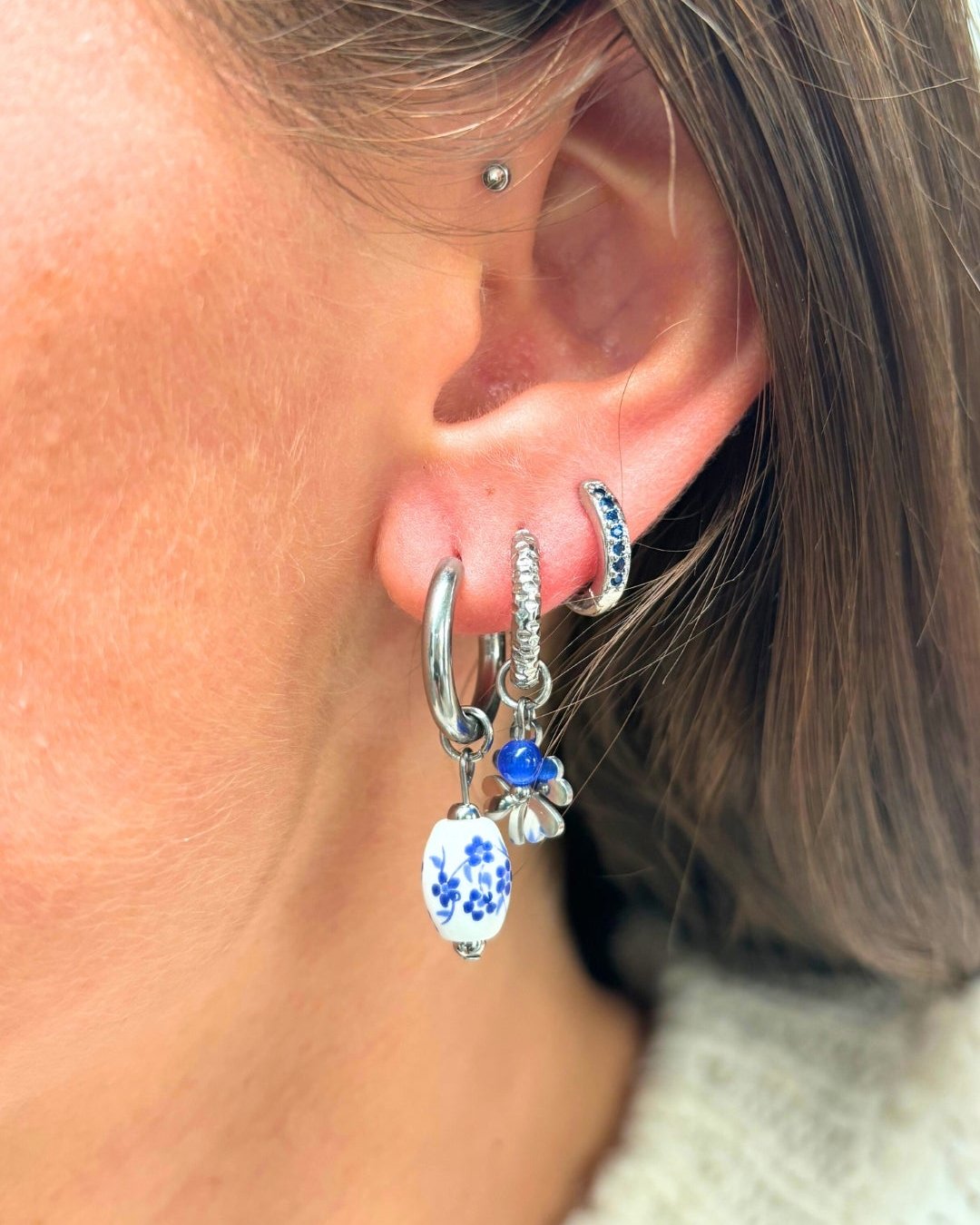 Bedel - delfts blauwe ovaal