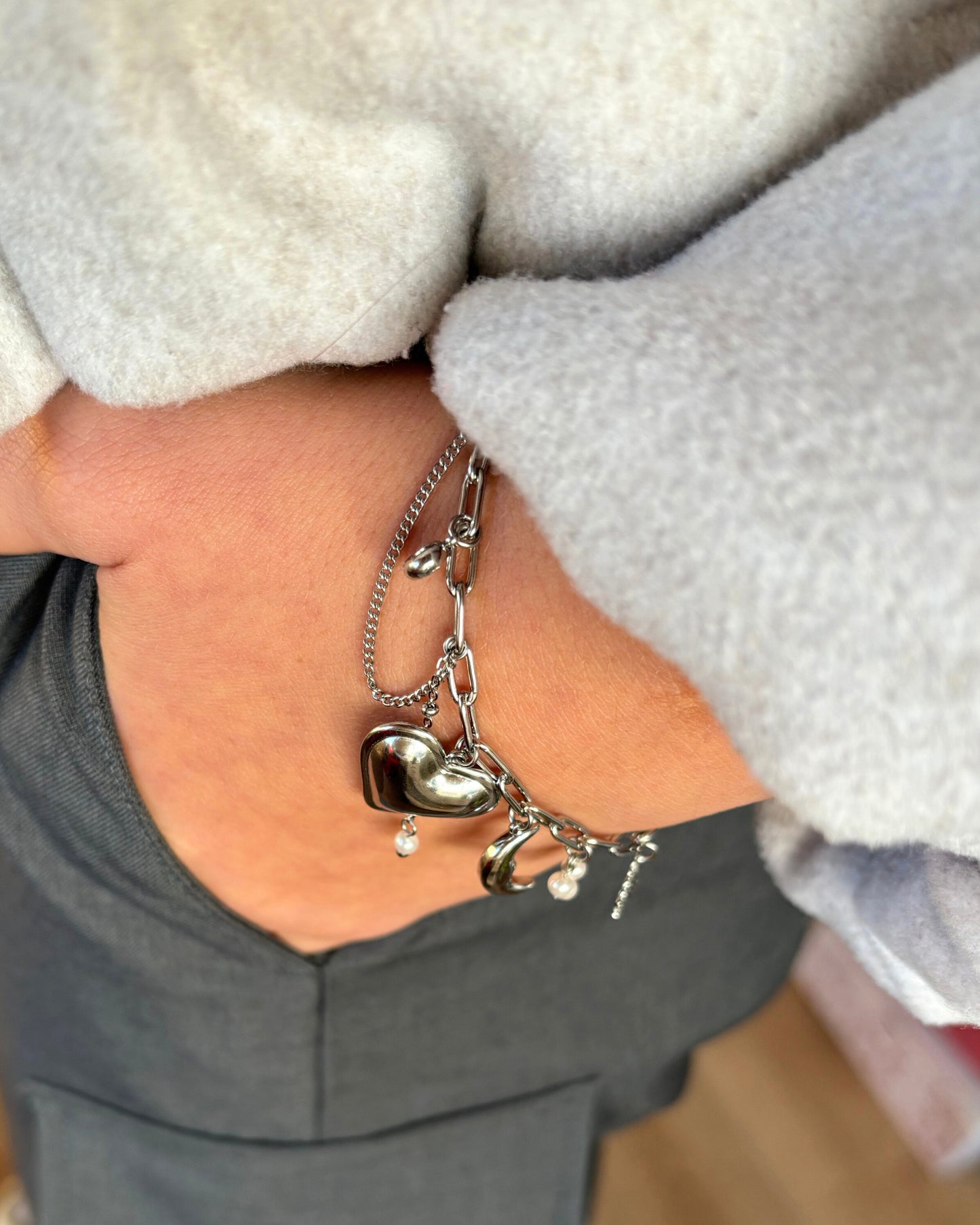 Date night bedelarmband