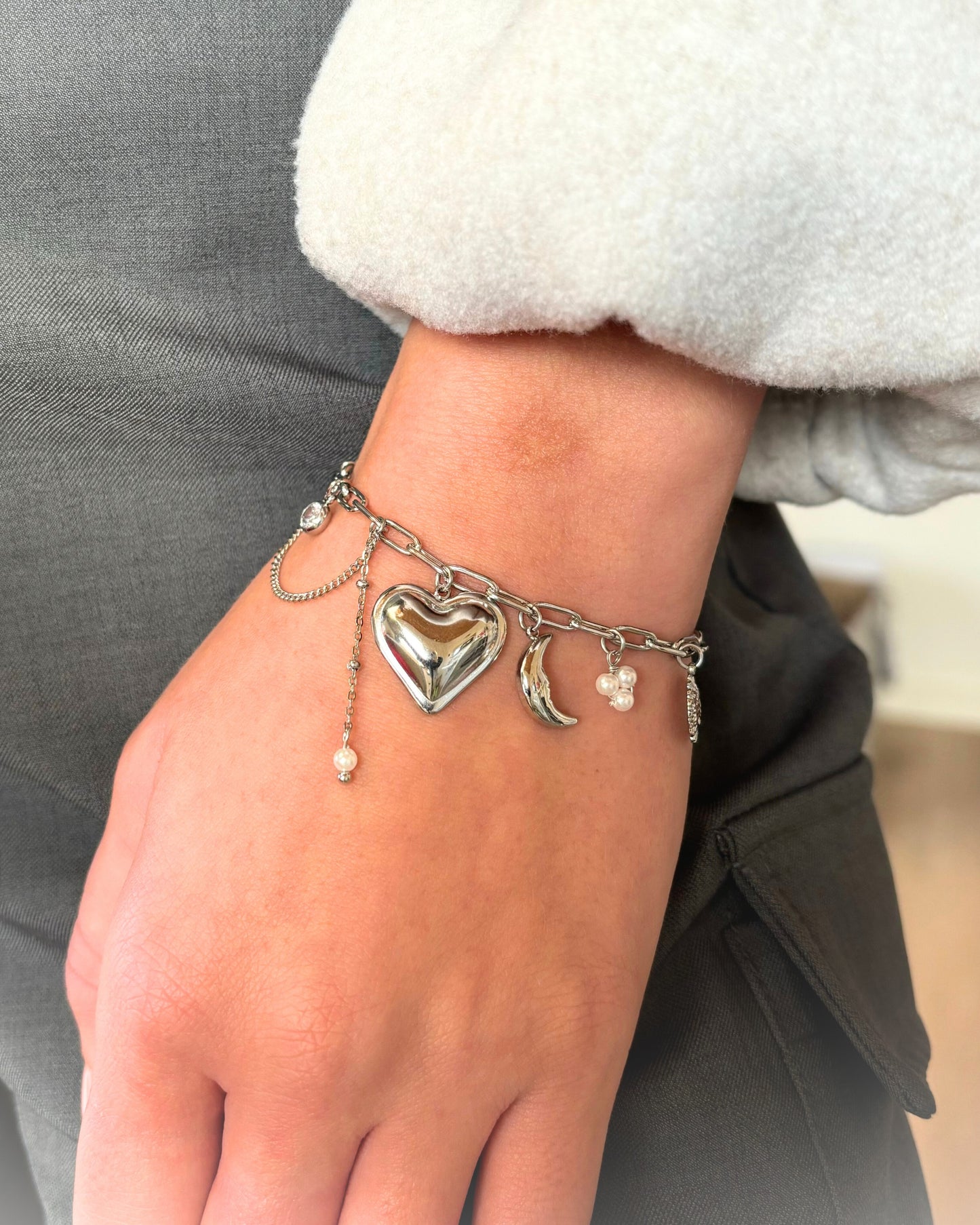 Date night bedelarmband