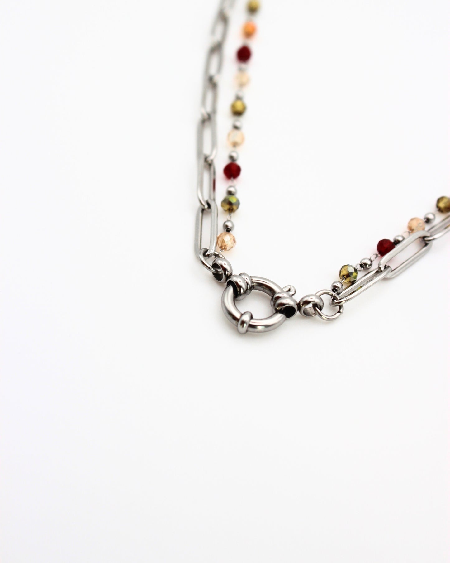 Ketting - gekleurde kraaltjes