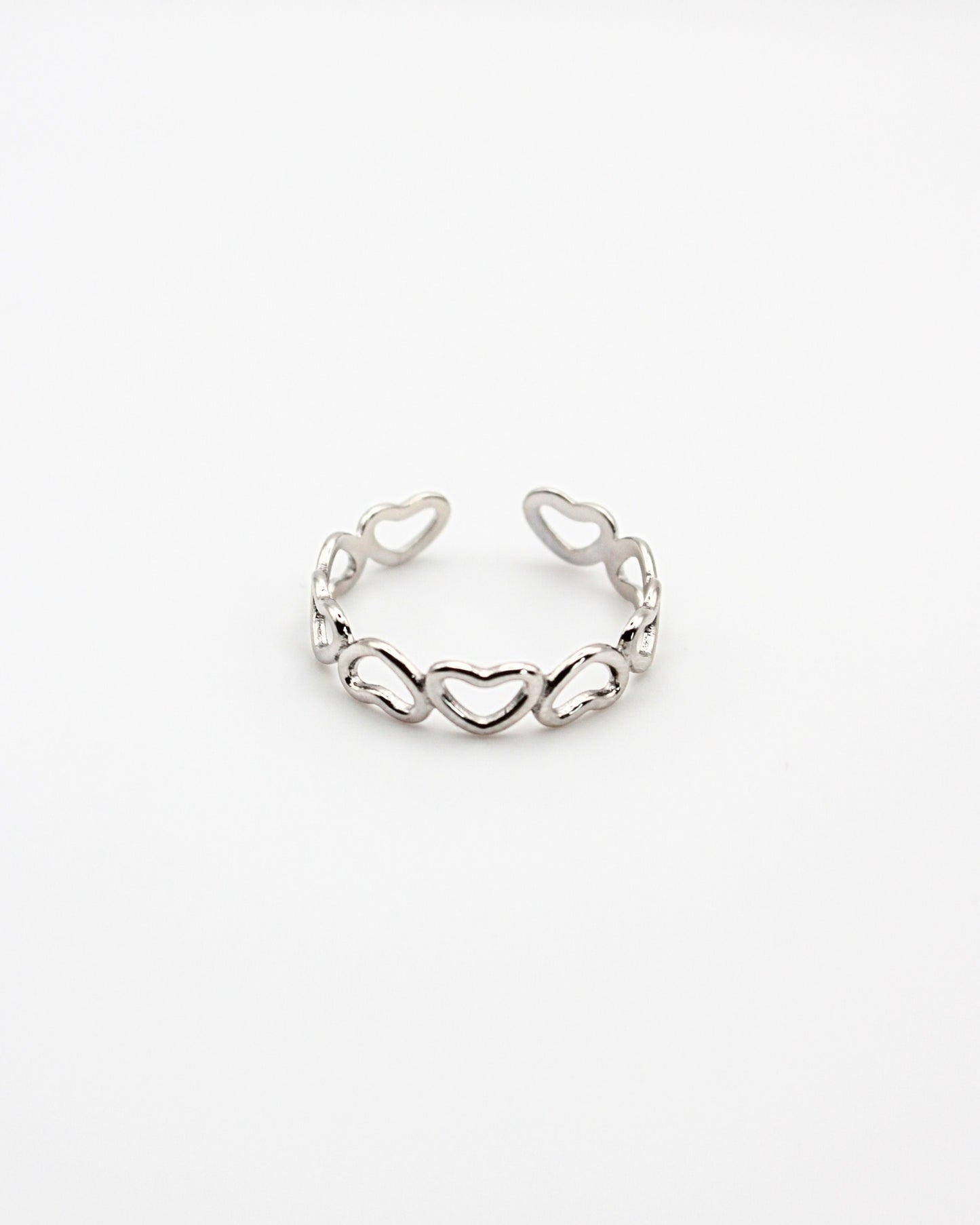 Open hartjes ring