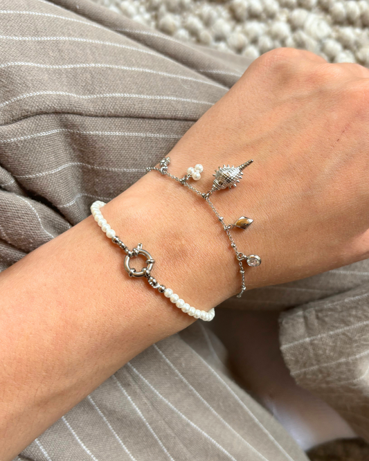 Subtiele bedelarmband met zeedieren