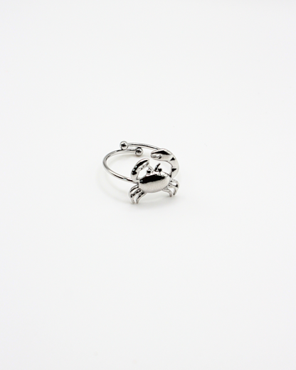Ring met krab