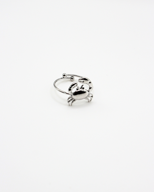Ring met krab