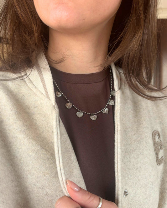 Heart charm necklace