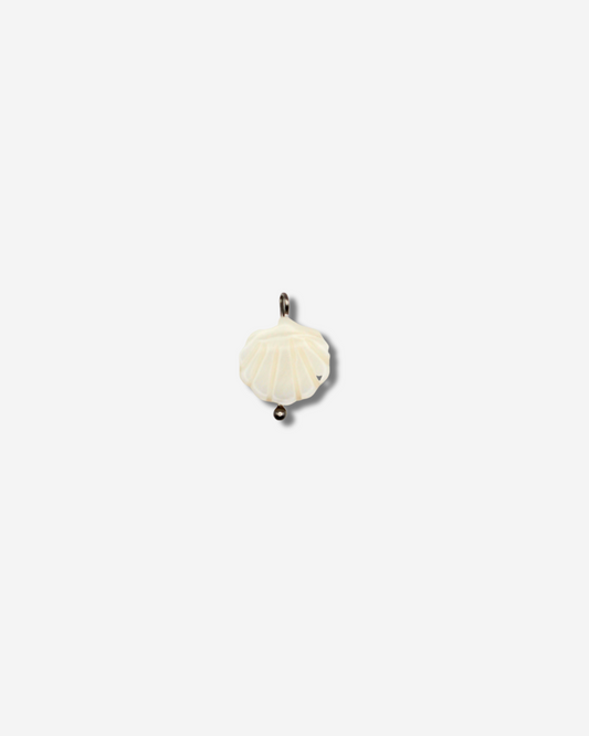 Bedel - witte platte schelp