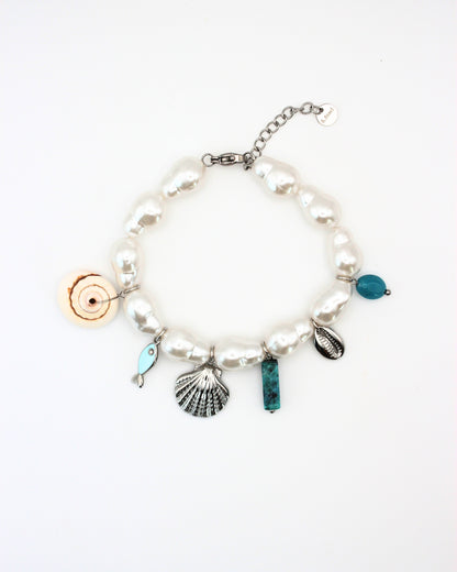 Statement armband met zeedieren