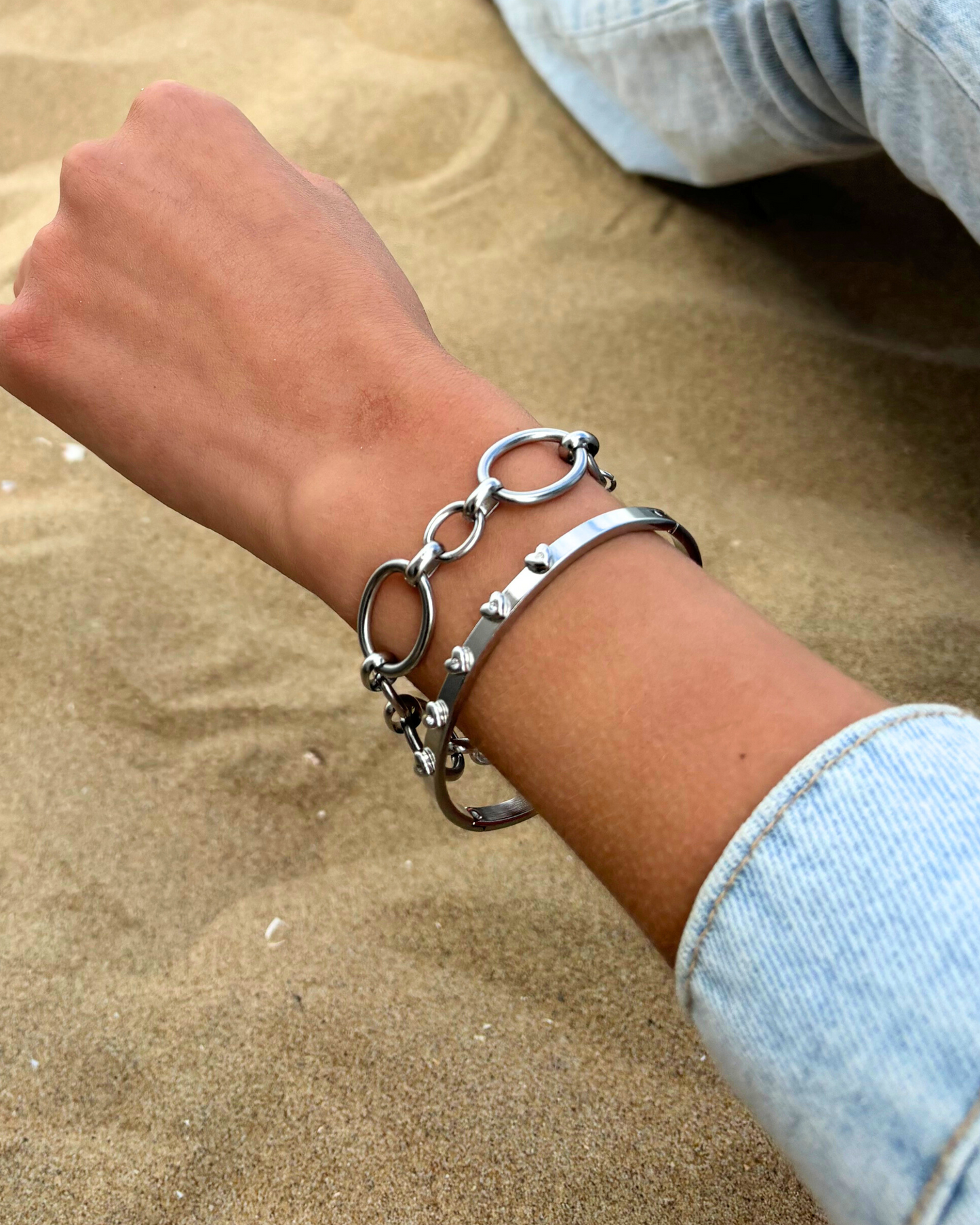 Grote schakel armband