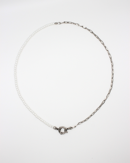 Halve parel ketting