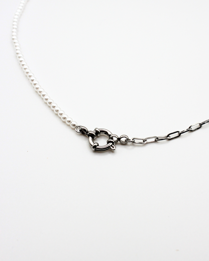 Halve parel ketting
