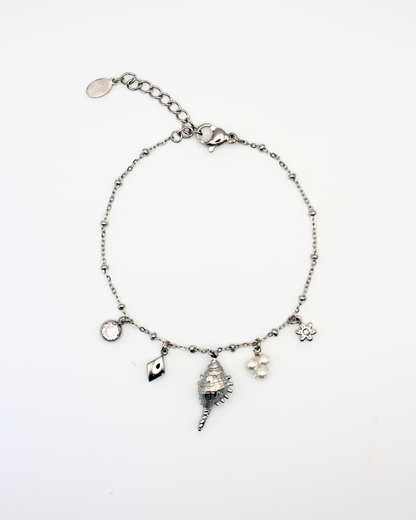 Subtiele bedelarmband met zeedieren