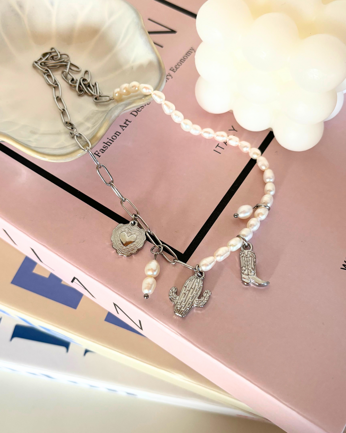 Bedel ketting/ armband - grote cactus