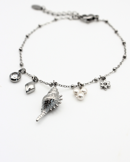 Subtiele bedelarmband met zeedieren