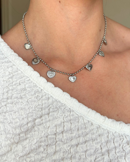 Bedelarmband en bedelketting set