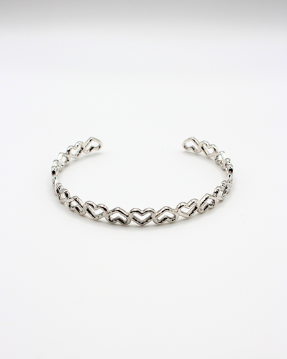 Hartjes rij bangle