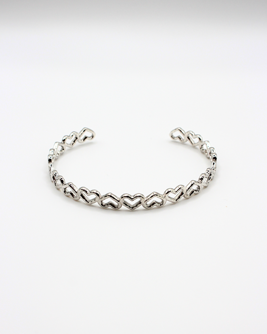 Hartjes rij bangle