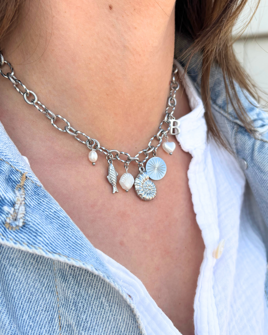 Shiny schakel - bedelketting