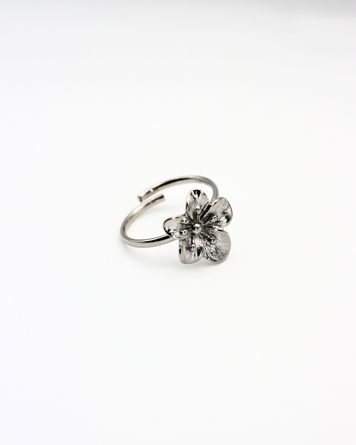 Open bloem ring