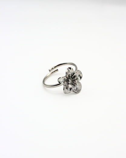 Open bloem ring