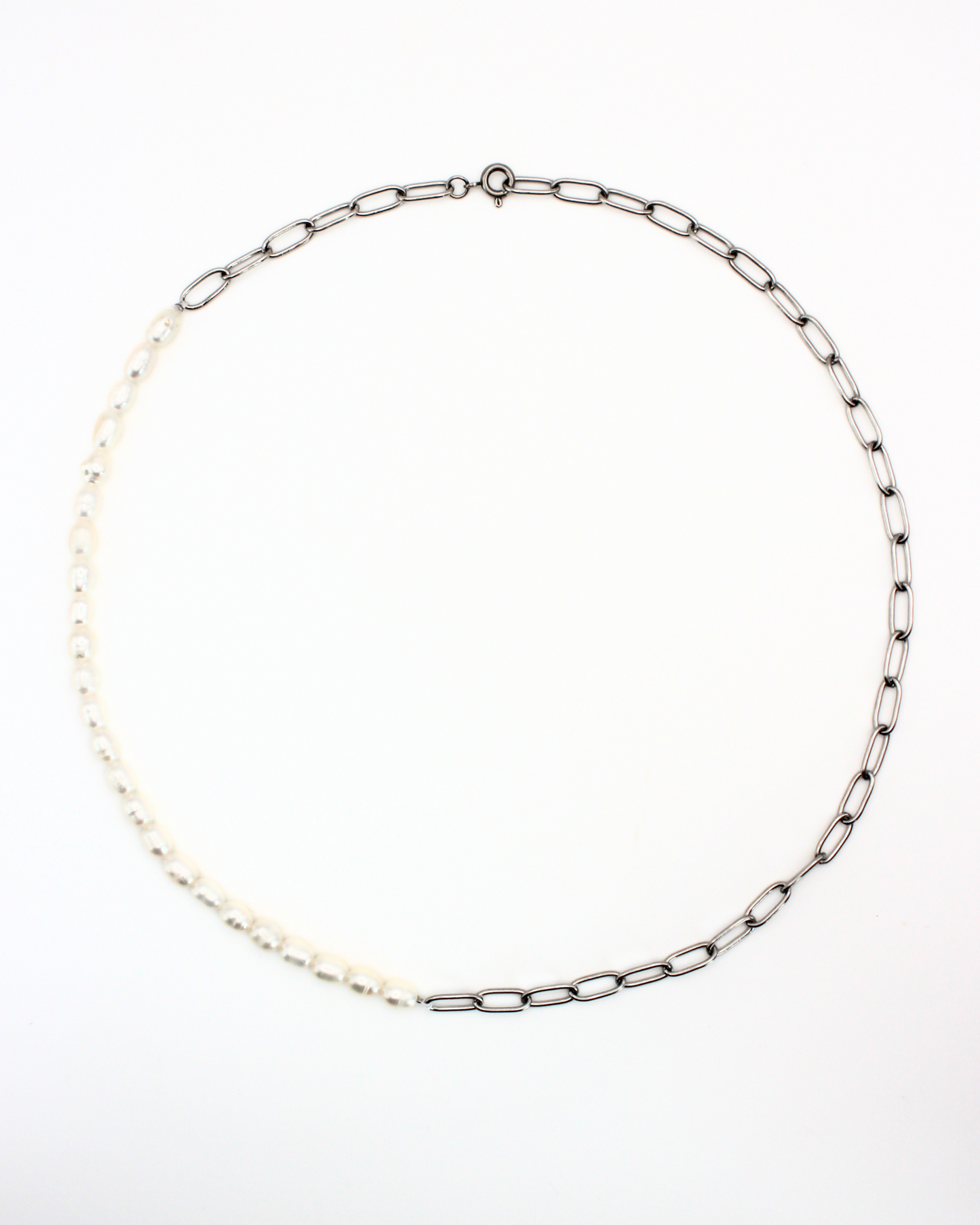 Parel schakel ketting