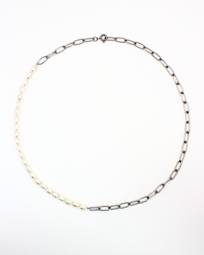 Parel schakel ketting