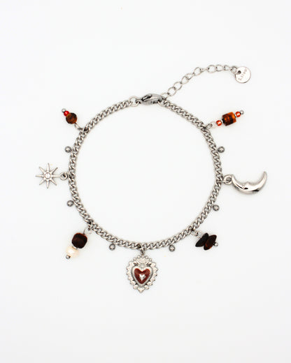 Bruine western bedelarmband