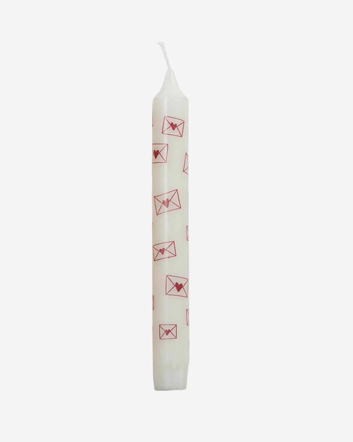 Witte kaars met enveloppen