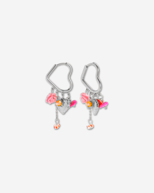 Lovely orange oorbellen