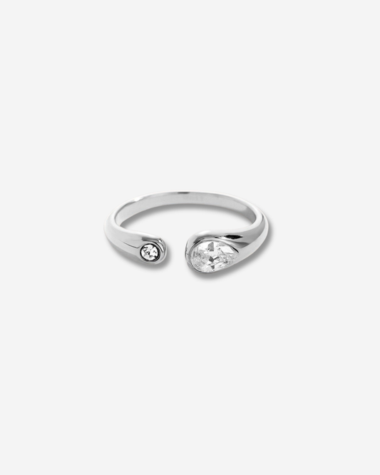 Open diamanten ring