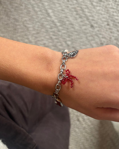 Rode western bedelarmband