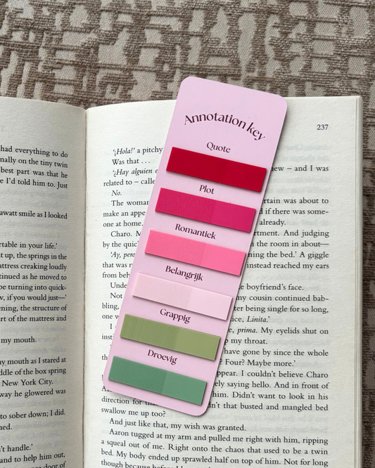 Annotation tabs - rose letters