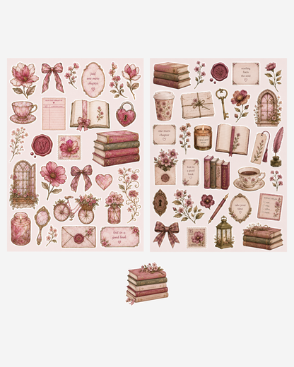 Stickerset - rose letters