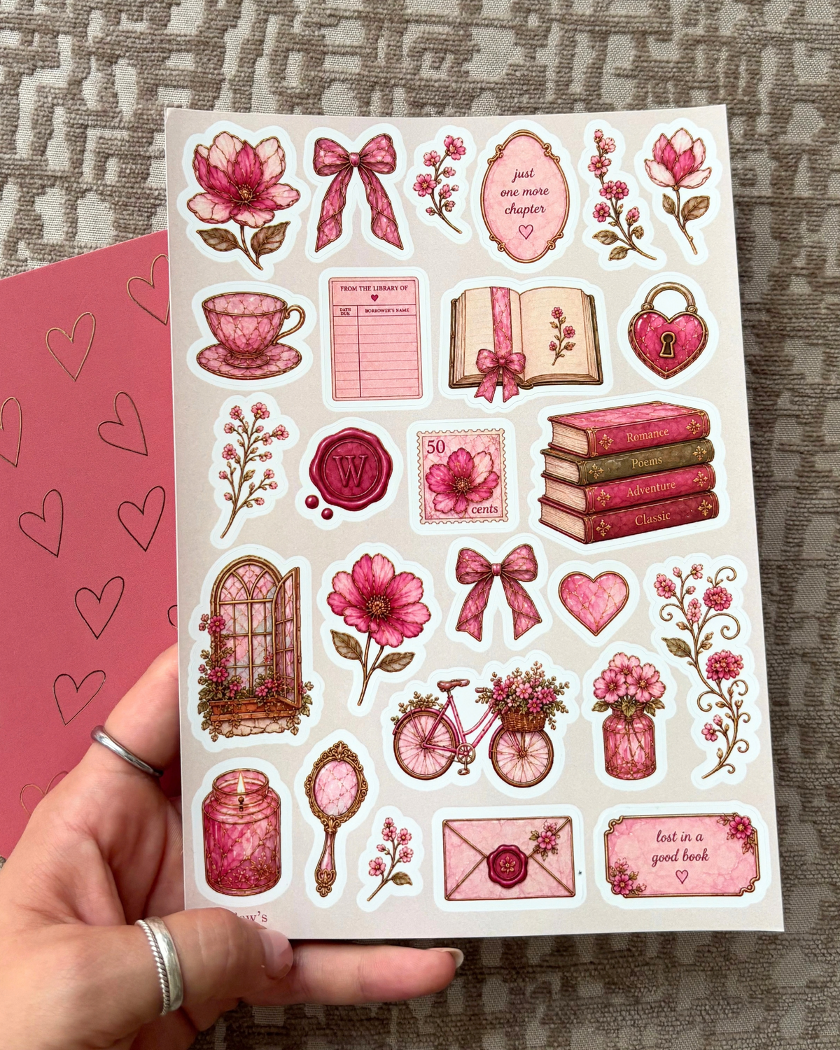 Stickerset - rose letters