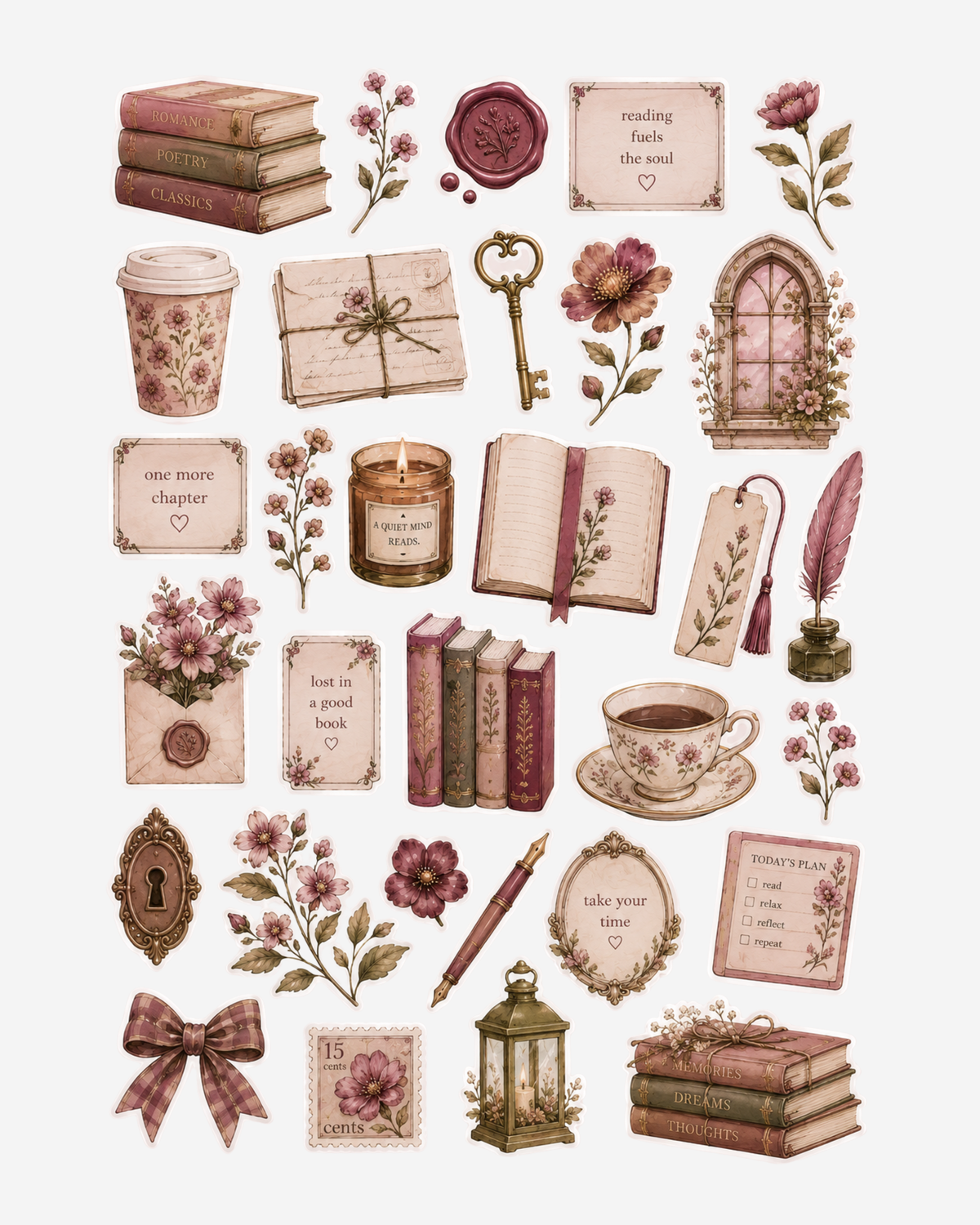 Stickervel - cosy pink