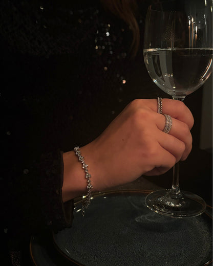 Bloem diamanten armband