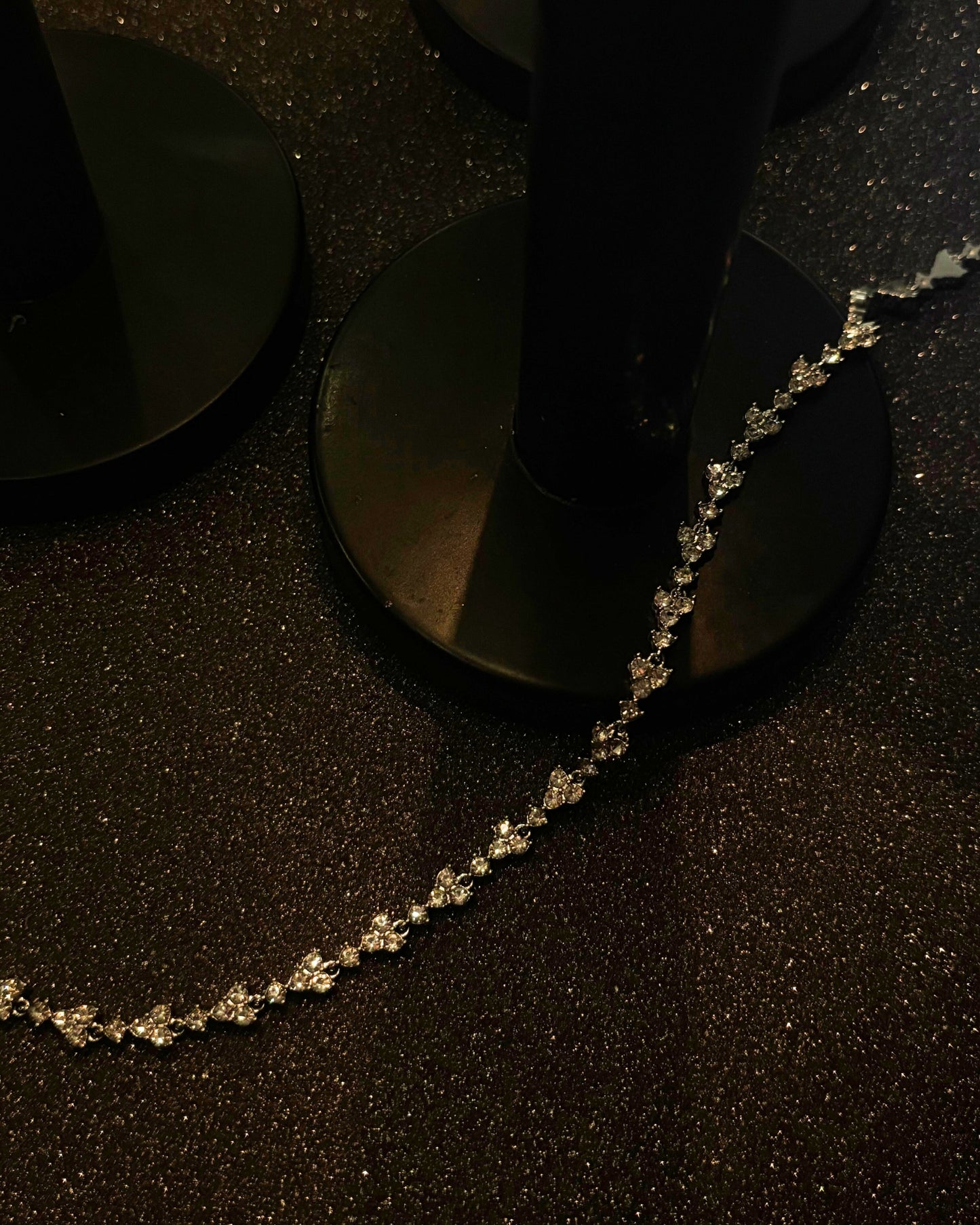 Bloem diamanten ketting