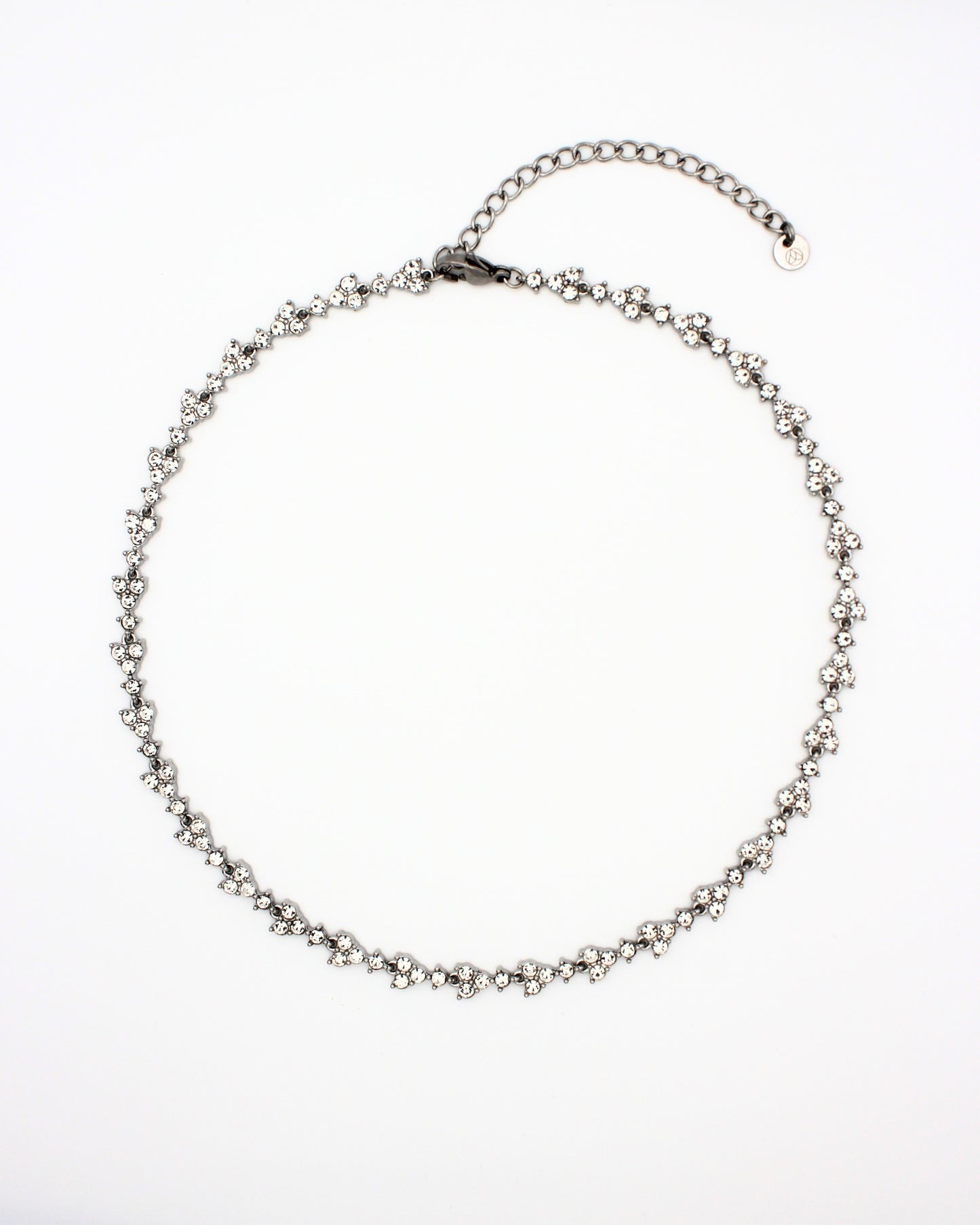 Bloem diamanten ketting