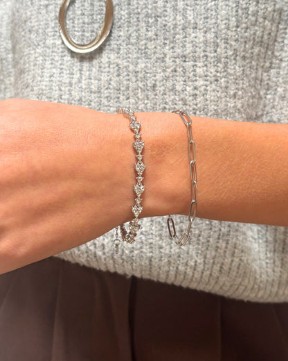 Bloem diamanten armband